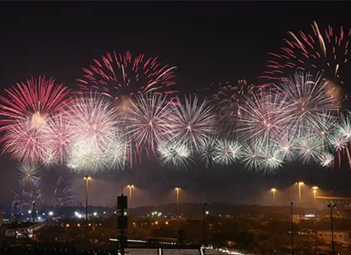 柳河县焰火晚会